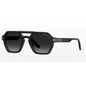 Resim Marc Jacobs Unisex Siyah Organik Degrade (UV) Cam Selüloz Asetat (Selüloid) Kapalı Çerçeve Tasarım Güneş Gözlüğ 