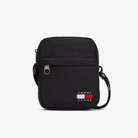Resim Tommy Hilfiger Erkek Marka Logolu Günlük Kullanıma Uygun Siyah Omuz Çantası AM0AM14211 BDS 