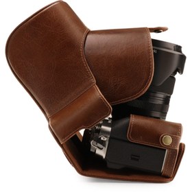 Resim MegaGear FUJİFİLM X-T4 16-80MM HAKİKİ DERİ FOTOĞRAF MAKİNESİ KILIFI 