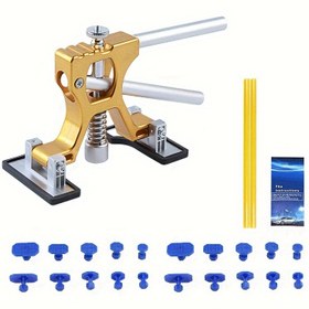Resim Ayarlanabilir Diş Çekme Aracı, Yeni Geliştirilmiş Mobil Araç Gövde Onarım Aracı, Büyük ve Küçük Çukurlar için Uygun, Güç Gerektirmeyen, ABS Reçine Malzeme, Araç Gövdesi ve Çamurluk Onarım Aracı 