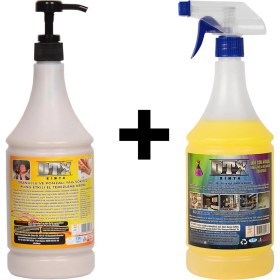 Resim Dtx Kimya Granüllü El Temizleme Kremi ( Sabunu ) 1 kg & 1 Lt Ixir Çok Amaçlı Temizleme Solisyonu 1 Lt 