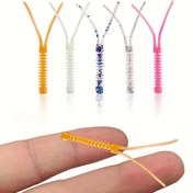 Resim 10 adet Çift Kuyruklu Yumuşak Yem, 5.5cm/2.16inç 0.3g Mini Balık Yemleri, Açık Hava Balıkçılık Malzemeleri, Kök Balıkçılığı Küçük Yumuşak Yemler 