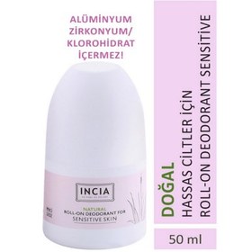 Resim Incia Hassas Ciltler İçin Doğal Roll-On Deodorant 50 ml 