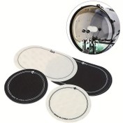 Resim Tek/Çift Pedal Bas Davul Yamaçları Bas Davul Kafa Pedalı Darbe Yaması Koruyucu Davul Kafa Yamaçları Davul Kafa Koruyucu 