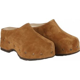 Resim Bueno Shoes Kum Süet Kadın Dolgu Topuklu Terlik 