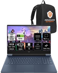 Resim HP VİCTUS 16 i7-14700HX 64GB RAM 1TB SSD RTX4070\u002F8GB 144Hz 16.1 FHD 