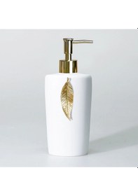 Resim Leaf Çöp Kovası Beyaz Altın Beyaz 