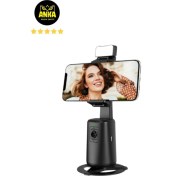 Resim Akıllı 360° Otomatik Yüz Izleme Gimbal Masaüstü Selfie Tripodu 