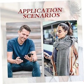 Resim Hemobllo 1 Adet Beyzbol Kulaklık Durumda Kulaklık Durumda Kapağı Anahtarlık Aksesuarları Kadınlar Için Deri Kutusu Beyaz Bayan Pu Deri Kutusu 