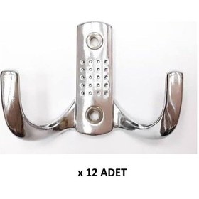Resim Kenzlife Elbise Banyo Askılığı Krom Metal Askı Askılık 12 Adet Siyah 