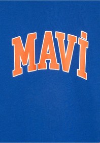 Resim Mavi - Mavi Logo Baskılı Mavi Tişört 6610418-70907 