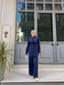 Resim Lacivert Belden Bağlamalı Takım 