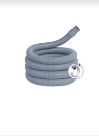 Resim KAHEY Çamaşır Bulaşık Makinesi Pis Su Giriş Hortumu, Körüklü Tahliye Hortumu, 3 Mt (Kelepçesi Dahildir) 