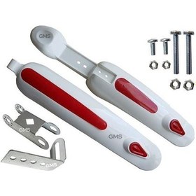 Resim Bisiklet Çamurluk Set Beyaz-kırmız Ym Mtb 