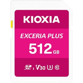 Resim Kioxia Exceria Plus LNPL1M512GG4 512 GB SD C10 U3 V30 UHS1 Hafıza Kartı | Kioxia Kioxia