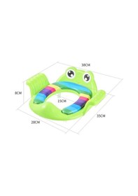 Resim Kurbağa Model Çocuk-bebek Yanlardan Tutmalı Yumuşak Süngerli Klozet Kapağı Adaptörü Yeşil 