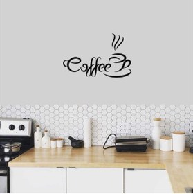 Resim Ogec Worx Coffee Fincan Silüeti Dekoratif Mutfak Duvar özel yeni sticker, Çıkartma 
