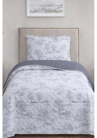 Resim Uniqe Elyaf Dolgulu Tek Kişilik 180x240 Cm Yatak Örtüsü Gri 