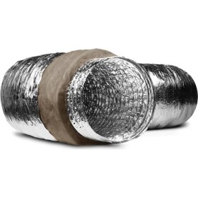 Resim Afs Isı Izolasyonlu Boru 102MM 10MT Afs Tam Esnek Flexible Afs Isı Izolasyonlu Alüminyum Hava Kanalı Şofben Borusu Davlumbaz Borusu 10 Metre Yerli Üretim Isoafs-Alu.70 Isoafs-Alu.70 