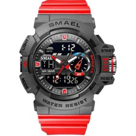 Resim Hanyang Kırmızı Smael Sarı Spor Elektronik Dijital Saatler Erkekler Çalar Saat Ikili Zaman Izle Часы Мужские Relogio Masculino Reloj Hombre Montre (Yurt Dışından) 