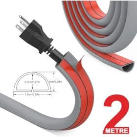 Resim Nacario Esnek Kablo Kanalı Şeritli GRI/GT-KK10 
