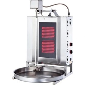 Resim Işıkgaz Silverinox Elektrikli 2 Radyanlı Üstten Motorlu Döner Ocağı 