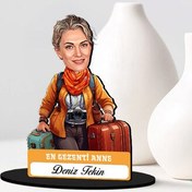 Resim Gezmeyi Seven Anne Karikatürlü Biblo 