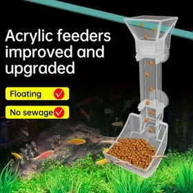 Resim Karides Tabakası, Akrilik Boru & Temizleme Fırçası ile Akvaryum Balık Besleme Kiti - Elektriksiz Su Evcil Hayvan Malzemeleri, Karides Besleme Halkası, Akvaryum Besleme Borusu 