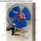 Resim ROLPAR Pmx Vantilatör 8''mandallı 12 Volt Uyumlu 