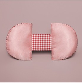 Resim Sones Hamile Bel Desteği Yan Uyku Yastığı Çok İşlevli Çıkarılabilir Karın Yastığı, Renk: Buz İpek Pembe Izgara 