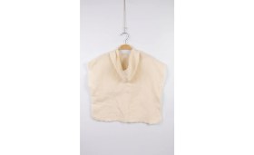Resim Snowed Store %100 Organik Pamuk Müslin Krem Renk Panço/kaftan/bornoz - Nefes Alan Yumuşak Doku 