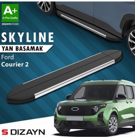 Resim S-dizayn Ford Courier 2 Skyline Krom Yan Basamak 183 Cm 2023 Üzeri A+ Kalite 
