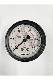 Resim Pakkens ÇAP 63 ARKADAN 25 BAR GLİSERİNLİ MANOMETRE - PAKKENS 