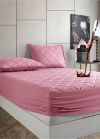 Resim Sıvı Geçirmez Kapitone %100 Pamuk Lastikli Çarşaf Takımı Set 