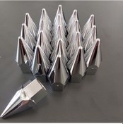 Resim Compax İğne Bijon Kapağı Takım 19 mm Krom İğne Bijon Kapak Set 20 