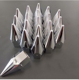 Resim Compax İğne Bijon Kapağı Takım 19 mm Krom İğne Bijon Kapak Set 20 