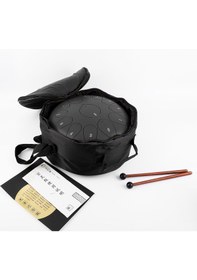 Resim JWIN JTN-1213 12 Inç 13 Ses Ton Çelik Handpan Tongue Drum Davulu - Siyah 