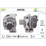 Resim Valeo Alternator A115 14v 120a. Fca 500 C 07- Fıorıno 07- Nemo 10- Bıpper 10 