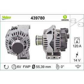 Resim Valeo Alternator A115 14v 120a. Fca 500 C 07- Fıorıno 07- Nemo 10- Bıpper 10 