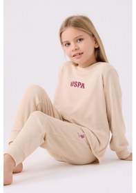 Resim U.s. Polo Assn Kız Çocuk Krem Pijama Takımı Us1987-c-v1 KREM 