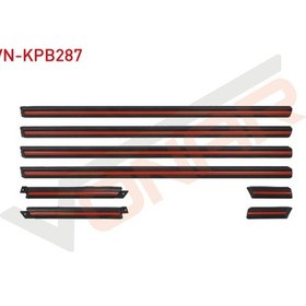 Resim R9 Broadway / R11 Flash Kapı Çevre Bandı Takımı Ortası Kırmızı / Vn-kpb287 