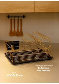 Resim Jet's Home 2 Katlı Bulas Iklık Tezgah U Stu Tabaklık Bpa Free Bulas Ik Sepeti Kalpli Gold Gold 