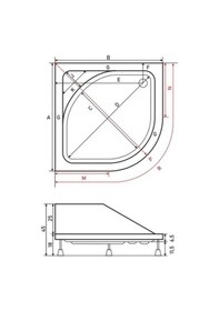 Resim Shower 110X110 Oval Oturmalı Duş Teknesi 