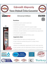 Resim Eurofix Üniversal Silikon 280gr - Beyaz 