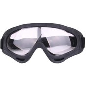 Resim Açık Hava Motosiklet Kayak Gözlükleri Darbeye Dayanıklı Rüzgar Geçirmez Göz Koruma Gözlükleri Şeffaf 