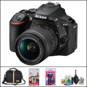 Resim Nikon D5600 + 18-55 mm Vr Lens Dslr Fotoğraf Makinesi 