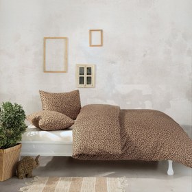 Resim Leopar %100 Pamuk Ranforce Battal Boy Nevresim Takımı 