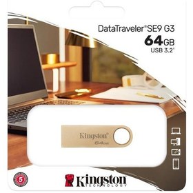 Resim Kingston Dtse9g3-64gb 64gb 220mb-s Metal Usb 3.2 Gen 1 Datatraveler Se9 G3 Flash Bellek 