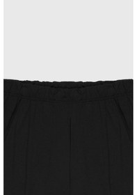 Resim AC&Co / Altınyıldız Classics Erkek Sıyah Pamuklu Standart Fit Normal Kesim Beli Lastikli Cepli Pijama Altı Sıyah Siyah 