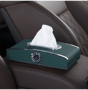 Resim Xianwen Saatli Araba Saat Mendil Kutusu Yeşil Yurt Dışından 